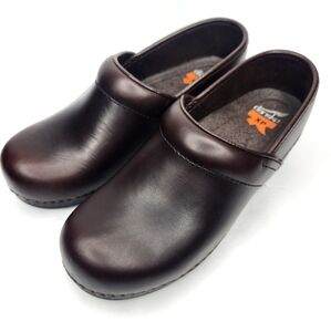 Dansko Brown Classic Clog Cordovan Brown Leather  eu 38 us 7.5-8